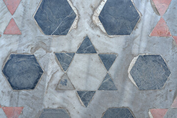 ISTANBUL, TURKEY -part of floor, Harem room outside in Topkapi Palace