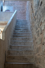 Stone stairs in Topkapi Palace, Istanbul Turkey