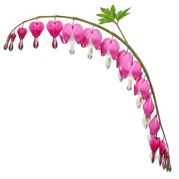 Pink bleeding heart flower arrangement