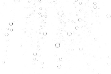 Abstract air bubbles pattern isolated on a white background