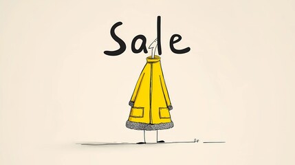 High-contrast minimalist graphic showing "Sale" in strong font, ideal for retail ads, banners, or digital marketing materials.