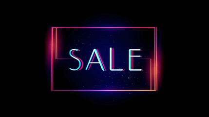 Modern minimalist layout showing "Sale" as a standalone word, conveying urgency and clarity for product marketing.