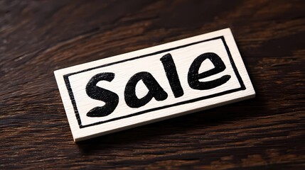 Modern minimalist layout showing "Sale" as a standalone word, conveying urgency and clarity for product marketing.