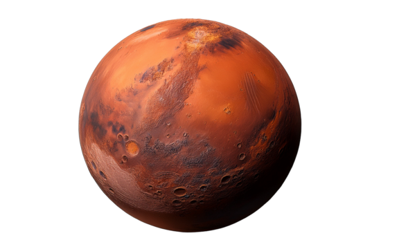 mars with no background