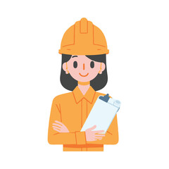 

illustration design of a civil engineer