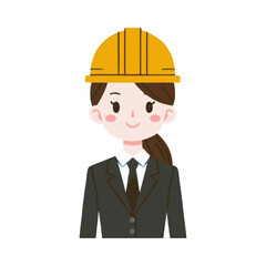 

illustration design of a civil engineer