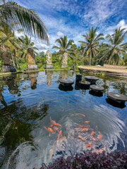 Tirta Gangga, also known as Tirta Gangga Water Palace, is a former royal palace in eastern Bali, Indonesia. It is considered a sacred site by the Hindu-practicing locals