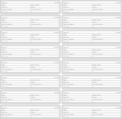 Fototapeta premium Spider profile, spider info Terrarium label, spider label name and all information about the animal keeping and care. Spider stickers, Spider data stickers for terrarium Set