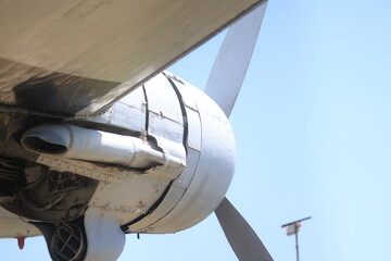propeller of the airplane engine