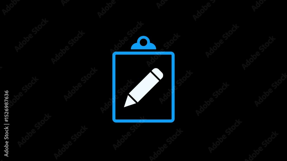 Poster clipboard icon isolated ,notebook and paper, shopping list flat design e-commerce icon . documents p