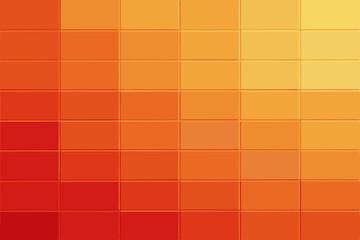 Abstract Orange and Yellow Gradient Mosaic A Pixelated Blend of Warm Hues