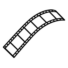 film strip isolated on white