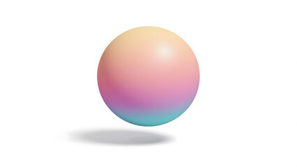 A colorful sphere on white