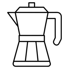 Fototapeta premium coffee maker isolated on white background