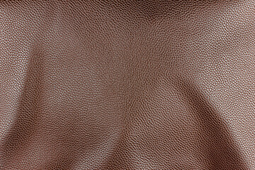 Brown leather texture background, genuine leather