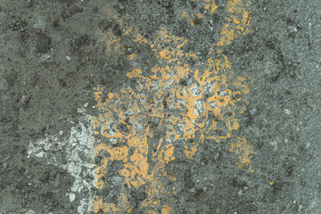 Corrosion paint on the road