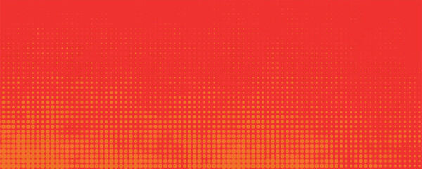 Dots halftone orange color pattern gradient texture with technology digital background. Dots pop art comics with summer background eps 10