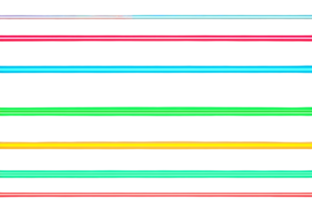 Colorful neon lights background abstract design glowing vibrant pattern on transparent background