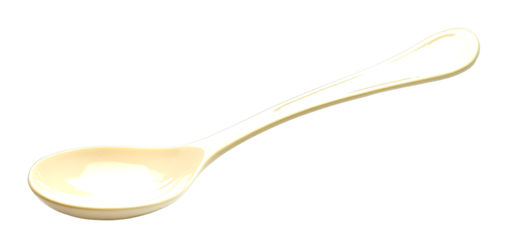 Serving spoon in kitchen setup culinary tools close-up minimalistic cut out on transparent background