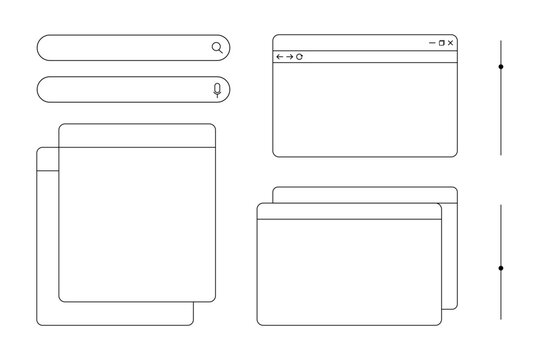 Wireframe Browser Bar WireBlock Wireframe UI Kit For Figma By