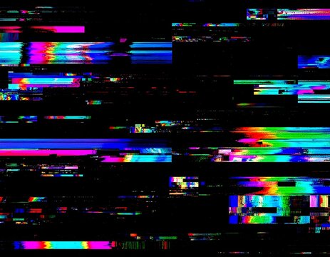 Abstract digital glitch art