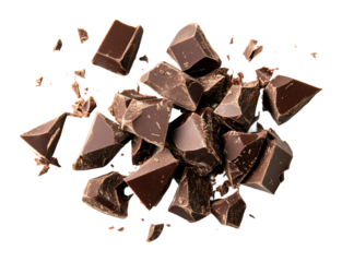 Indulging in dark chocolate delights a gourmet experience at home deliciously crafted isolated on transparent background