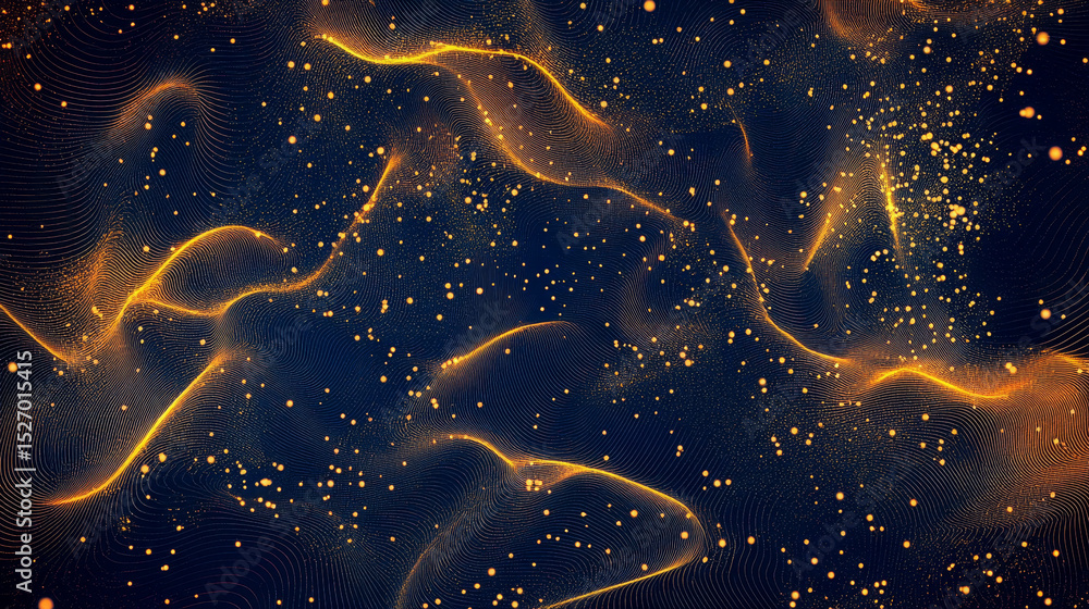 Poster a bright and beautiful abstract background featuring gold bokeh circles with sparkling particles. th