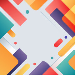 Dynamic Modern Art Pattern with Clean Geometric Elements