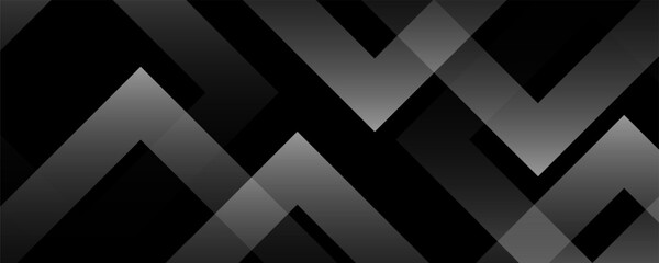 Abstract gray arrow shadow direction. abstract on black background futuristic modern design.