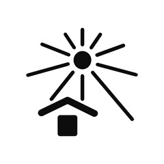 Sunlight Protection Packaging Symbol vector