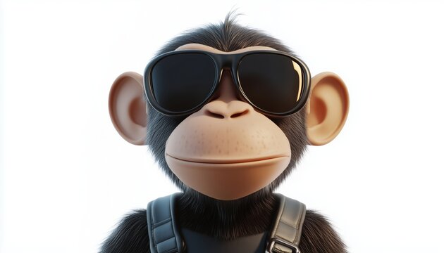 Stylish Monkey With Catchy Slogan Ideal For T-Shirts And Various Applications - A Fun And Fashionable Design Option For All Occasions.