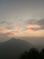 sunrise over the mountains
