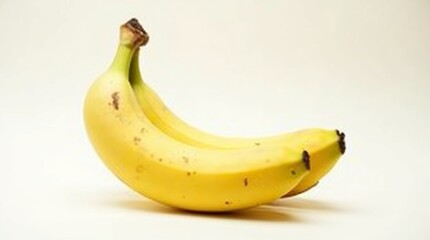 yellow banana isolated on white background.