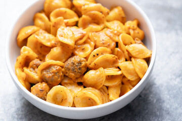 rustic italian pork sausage orecchiette pasta