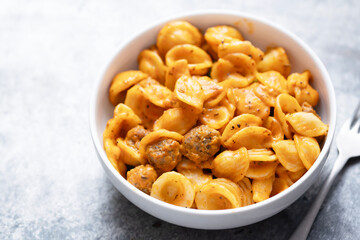 rustic italian pork sausage orecchiette pasta