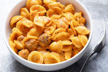 rustic italian pork sausage orecchiette pasta