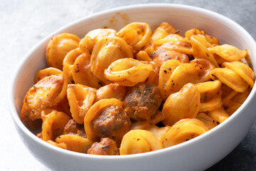 rustic italian pork sausage orecchiette pasta