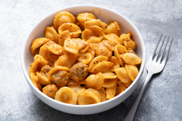 rustic italian pork sausage orecchiette pasta