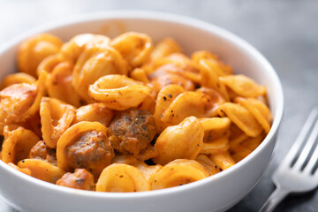 rustic italian pork sausage orecchiette pasta