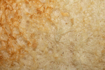 Close up of lightly toasted bread as a texture