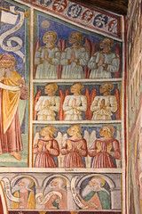 Obraz premium schiere di Angeli e Profeti; affresco nella chiesa di San Giorgio a Mandello