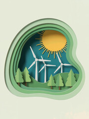 Sunny Green Power &ndash; Compact Paper Landscape