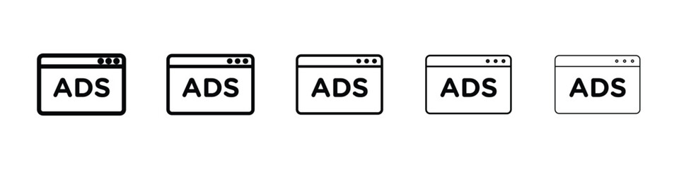 Ad icon vector collection. EPS 10