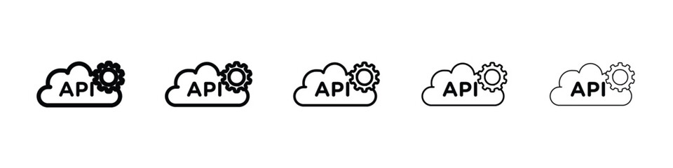 API icon vector collection. EPS 10