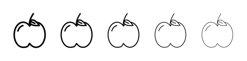 Apple icon vector collection. EPS 10