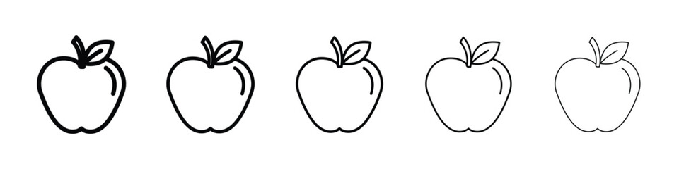 Apple icon vector collection. EPS 10