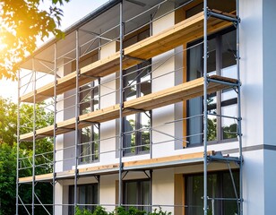 Modern apartment building under construction (1)