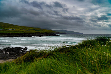 storm clouds over the sea