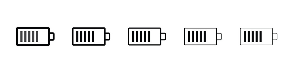 Battery icon vector collection. EPS 10