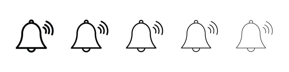 Bell ring icon vector collection. EPS 10